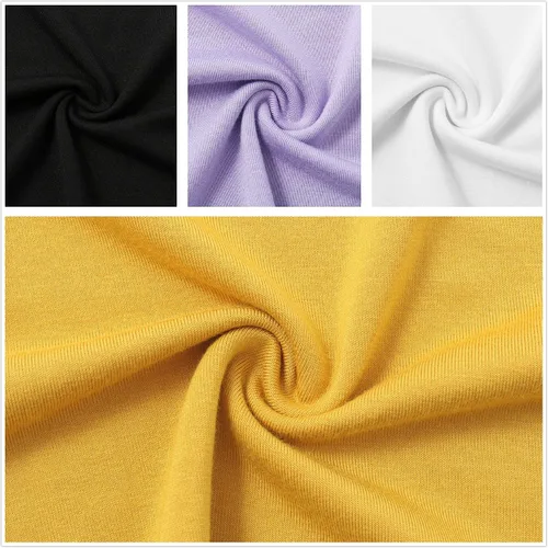 Vista 5 de Formeet17 4 piezas de camisetas cortas básicas con cuello redondo y manga casquillo para mujer