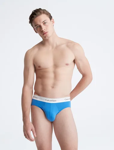 Vista 2 de Calvin Klein Calzoncillos modernos de algodón elástico para hombre, paquete de 3