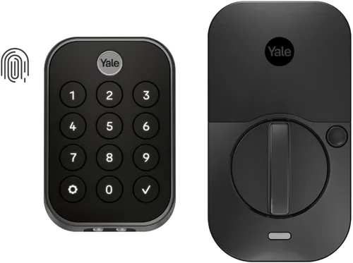 Vista 22 de Yale Assure Lock 2 Touch - Cerrojo inteligente de huellas dactilares, gamuza negra Wi-Fi (paquete de 2)