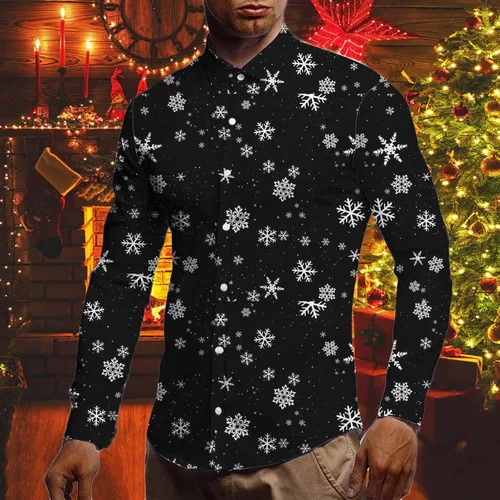 Vista 3 de ITISME Camisa hawaiana de manga corta para hombre, estampado floral, casual, con botones, camisas tropicales de moda, tallas grandes