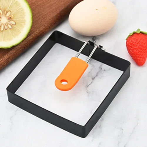 Vista 4 de 3.9 in 1/2 Pcs Egg Ring Non-stick Egg Cooker Ring Stainless Steel Heat
