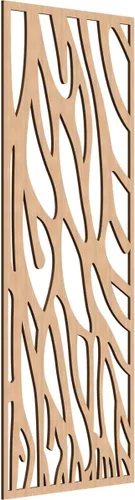 Vista 112 de 9 3/8"W x 24 3/8"H x 1/4"T Bristol Decorativos Paneles de Pared de Madera Calado, Cereza