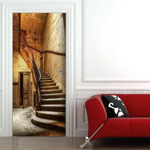 Vista 44 de Calcomanías 3D para puerta, murales para despegar y pegar, papel tapiz de caballo, calcomanías autoadhesivas extraíbles de PVC, impermeable, póster