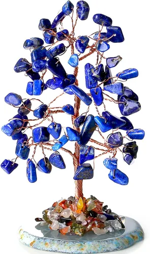 Vista 12 de QINJIEJIE Árbol de Chakra Natural de Cristal Árbol de la Vida Dinero para Decoración de Escritorio Piedra de 7 Chakras para Energía Positiva