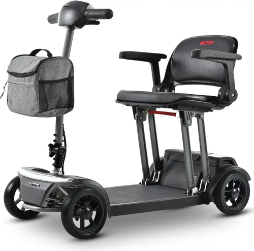 Vista 11 de Metro Mobility Patinetes eléctricos de movilidad de 4 ruedas para adultos, capacidad de 300 libras, scooter plegable de movilidad para personas