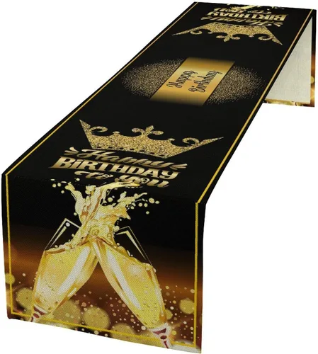 Vista 37 de Camino de mesa de lino de algodón, cuchillo de cocina occidental, tenedor, colección de mesa rectangular, desierto salvaje oeste americano