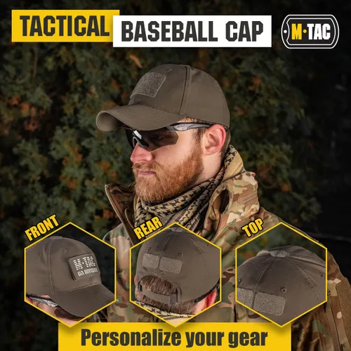 Vista 8 de M-Tac Sombrero de operador, gorra de béisbol táctica, sombrero de parche de estilo militar para hombres y mujeres