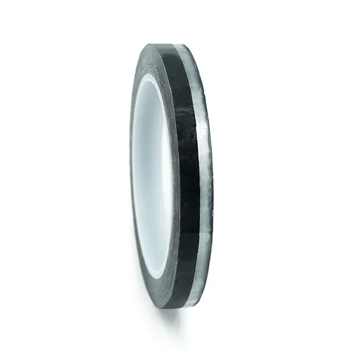 Vista 3 de Bertech Cinta de embalaje ESD con símbolo antiestático ESD, 1/8 pulgadas x 72 yardas, transparente