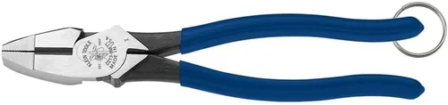 Vista 7 de Klein Tools D213-9STT Alicates para trabajadores de hierro con mandíbulas moleteadas resistentes, cuchillos endurecidos por inducción y un anillo