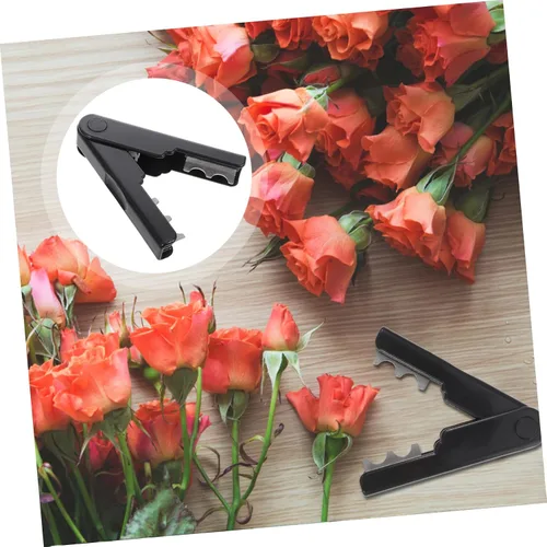 Vista 4 de Abaodam Removedor de espinas y alicates para quitar espinas, removedor de espinas de hojas de rosa, herramienta de extracción de espinas y hojas