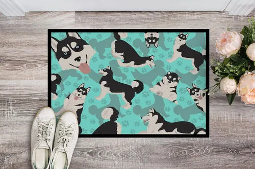 Vista 2 de Caroline's Treasures Alfombrilla para interior o exterior de Husky Siberiano 24x36