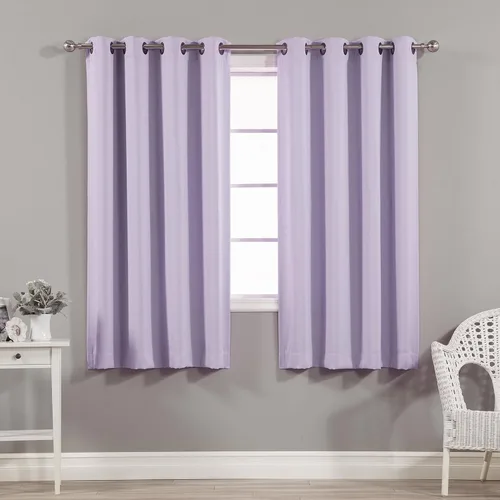 Vista 61 de Best Home Fashion Cortinas opacas aisladas térmicamente - Parte superior del ojal de bronce antiguo - 52" de ancho x 84" Largo - (Juego de 2 Paneles)