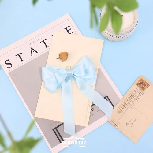 Vista 5 de Cinta de satén azul claro de 1 pulgada, cinta de seda de doble cara para bodas, ramo de novia, decoraciones de Navidad, manualidades, envoltura