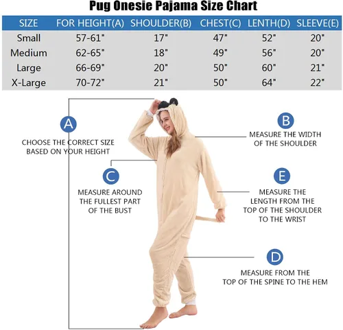 Vista 2 de ZOBAYOP Pijama unisex con capucha de animales para adultos, para mujeres y hombres, disfraz de Halloween, cosplay, perro
