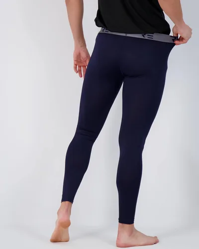 Vista 3 de Real Essentials Paquete de 3 pantalones de compresión activos para hombre, mallas de capa base de entrenamiento