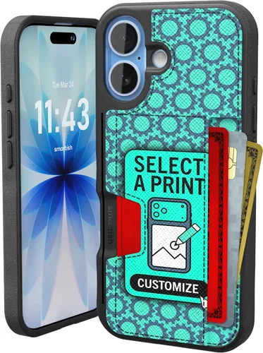 Vista 80 de Smartish Funda tipo cartera para iPhone 11 Pro - Wallet Slayer Vol. 2 [soporte protector delgado] tarjetero (seda) - Black Tie Affair