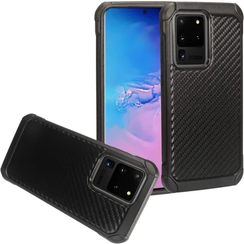 Vista 7 de Para Samsung Galaxy S20 Ultra 6.9" (SM-G988) - Funda para teléfono con imagen a prueba de golpes - AD1 mármol negro Mármol negro AD1