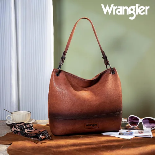 Vista 2 de Wrangler Hobo Bags for Women Vegan Leather Top Handle Shoulder Purses and Handbags