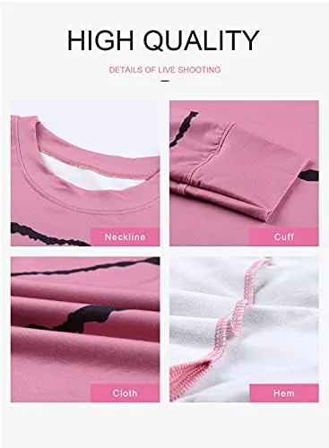 Vista 4 de Acelitt - Sudadera de manga larga sin botones, con cuello redondo y abertura lateral para mujer