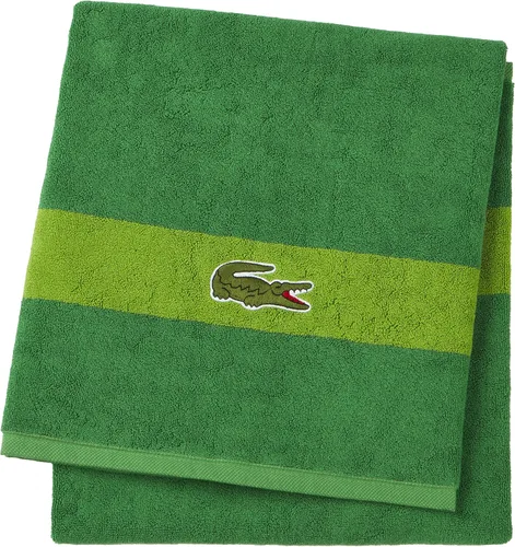 Vista 3 de Lacoste Logo Toalla de baño, 100% algodón, 650 GSM, 30"x52", Orangeade