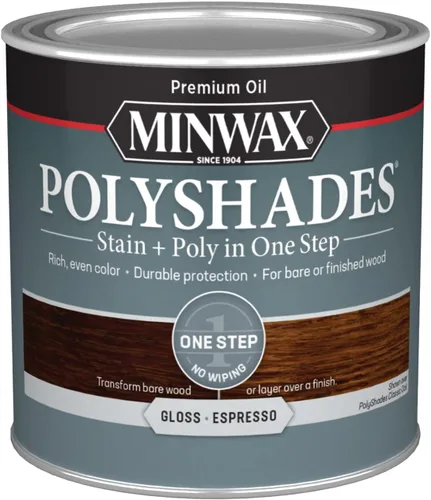 Vista 54 de Barniz Minwax 213104444 PolyShades Miel