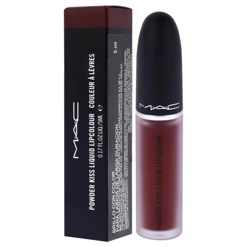 Vista 4 de Powder Kiss - Lápiz labial líquido 995 Fashion Sweetie por MAC para mujer, 0.17 onzas