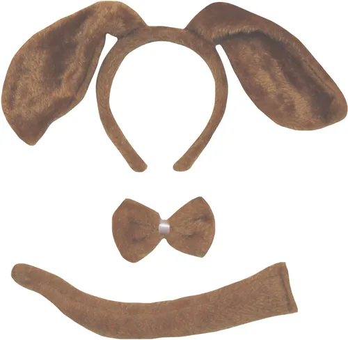 Vista 2 de Petitebella Traje combinado de 3 piezas con diadema de animales y pajarita y cola