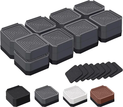 Vista 20 de ANNKUT Elevadores de cama y elevadores de muebles, bloques de elevación ajustables resistentes para sofás, escritorios y sillas, elevan 1.5