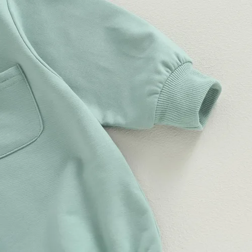 Vista 6 de AEEMCEM Sudadera de gran tamaño para bebé niño y niña, mameluco de manga larga, con bolsillo, con burbujas, suéter de otoño
