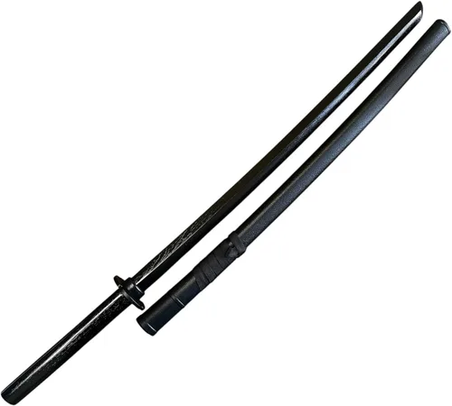 Vista 2 de Samurai - Palo de entrenamiento de 40 pulgadas, viene con funda Saya y protector de mano Tsuba (negro)