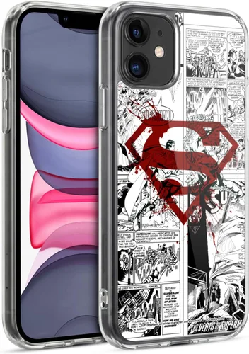 Vista 55 de Head Case Designs Funda de gel con licencia oficial de Superman DC Comics Collage Comicbook Art [protección de grado militar] compatible con Apple
