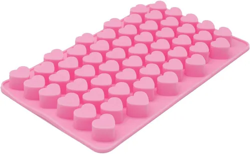 Vista 6 de X-Haibei Mini molde de silicona de corazón pequeño para decoración de pastel de caramelo de chocolate incrustable con jabón, diámetro 0.5 pulgadas