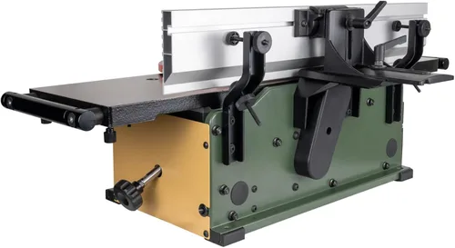 Vista 7 de Cutech 40180HI Ensambladora de mesa con cabezal de corte en espiral de 8 pulgadas, mesas de hierro fundido, 16 insertos TC, valla de aluminio extra