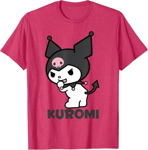 Vista 20 de Sanrio Kuromi - Camiseta con logotipo en la parte trasera Gris Oscuro