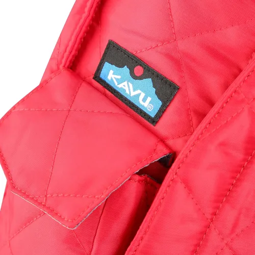 Vista 4 de KAVU Mini bolsa de cuerda abombada mochila cruzada de viaje acolchada Escarlata