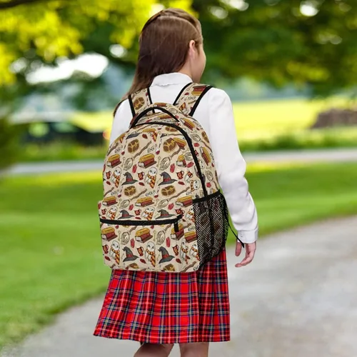 Vista 8 de Megaland Mochila Harry para la escuela, niños y niñas, mochila para mujeres y hombres, regalos de trabajo, H-A.