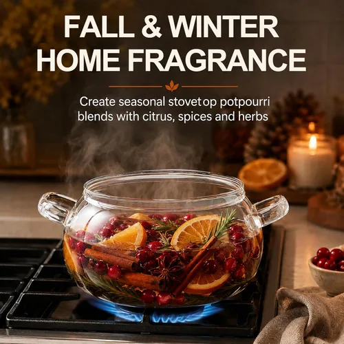 Vista 4 de Olla de vidrio de borosilicato, cacerola de 2.5 cuartos con tapa, apta para microondas, estufa y lavavajillas 3 QT borosilicate glass pot for