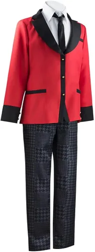 Vista 5 de Disfraz de Kakegurui Ryta Suzui para hombre, uniforme de Halloween, carnaval, fiesta, disfraz de uniforme escolar, conjunto completo