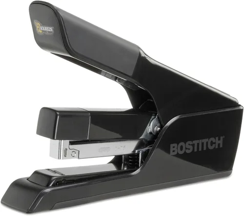Vista 10 de Bostitch Office EZ Squeeze Engrapadora de Escritorio de Grapa Plana de 40 Hojas, Esfuerzo Reducido, Negro (B9040)