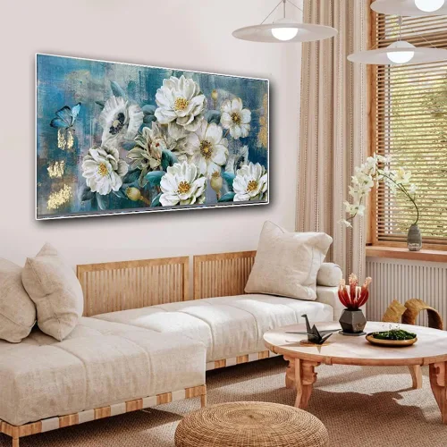 Vista 4 de Paquete de 2 Kits de Pintura de Diamantes, Grandes Kits de Pintura de Diamantes 5D DIY de Flor de Diente de León para Adultos, Arte y Manualidades