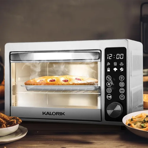 Vista 2 de Kalorik Horno tostador con freidora de aire digital de 22 cuartos de galón, acero inoxidable (AFO 52352 SS)