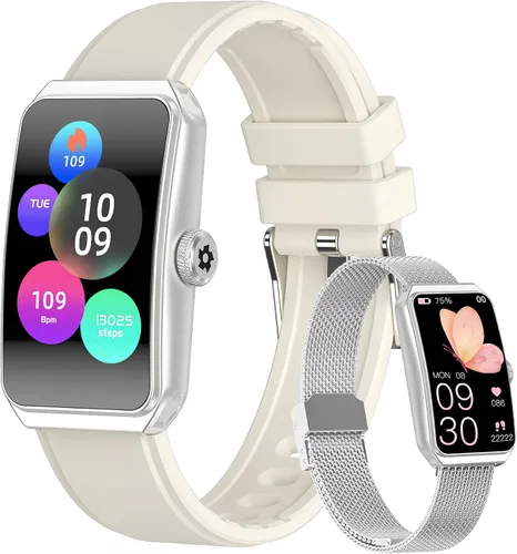 Vista 8 de Reloj de seguimiento de fitness para hombres y mujeres, color negro HD de 1.47 pulgadas, frecuencia cardíaca 24/7, oxígeno en sangre, monitor