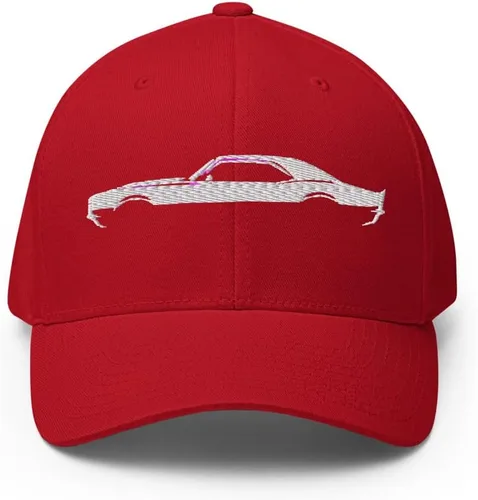 Vista 3 de 1969 Chevy Camaro SS RS American Muscle Car bordado cerrado trasero estructurado gorra flexible Negro