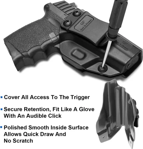 Vista 3 de SCCY - Funda CPX1 CPX2 de 0.354 in, clip de cinturón de transporte oculto en la cintura interior para pistola, funda de pistola para hombres/mujeres