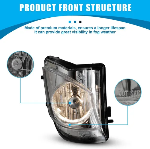 Vista 4 de CPW - Conjunto de luces antiniebla para lente transparente Lexus IS250 IS350 2006-2010 (Not fit for IS 250C and IS 350C model), Driver & Passenger