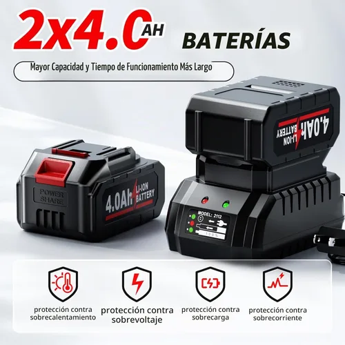 Vista 4 de Amoladora angular inalámbrica de 4-1/2 pulgadas, herramienta de amoladora angular sin escobillas de 10000 RPM, ajuste de 3 velocidades, amoladoras