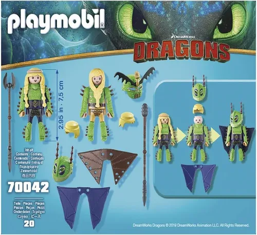 Vista 3 de Playmobil Cómo entrenar a tu Dragon III Ruffnut y Tuffnut con traje de vuelo