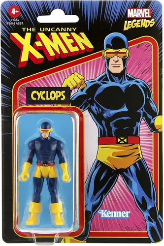 Vista 2 de Hasbro Marvel Legends 3.75 pulgadas Retro 375 Collection Marvel's Cyclops figura de acción de juguete