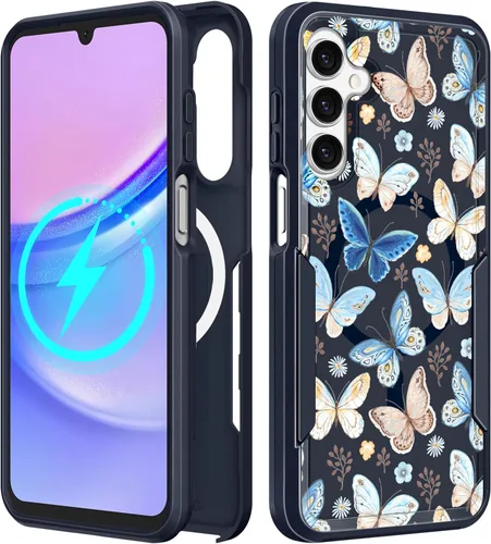 Vista 11 de Funda para Moto G 5G 2024 – Compatible con MagSafe para mujeres y niñas, bonita funda protectora magnética para teléfono, diseño femenino Kawaii