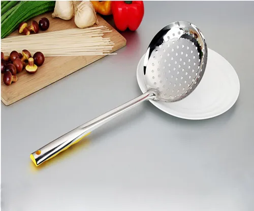 Vista 7 de Tenta Kitchen Desnatador del acero inoxidable del diámetro el 12CM/cucharón ranurado de la cuchara/del colador con la manija a prueba de calor